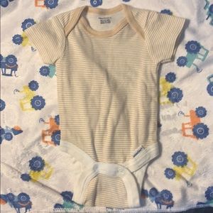 Striped newborn onesie